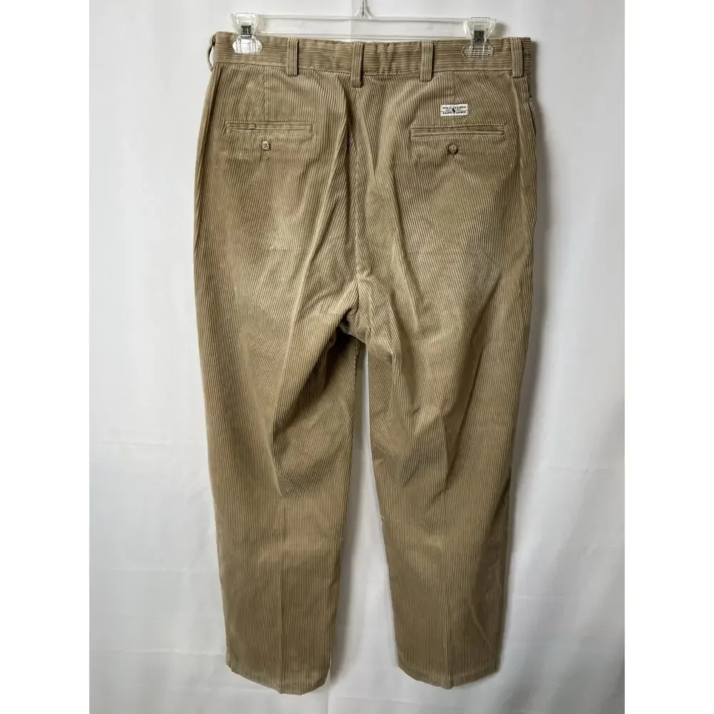 Polo Ralph Lauren Corduroy Pants Mens 36x32 Cords Beige Pants